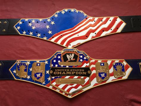 Wwe Us Flag Championship Replica Belt Releather Send Out Strap Paul