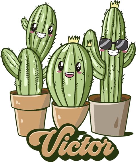 Camiseta Personalizada De Cactus Con Nombre Tenvinilo