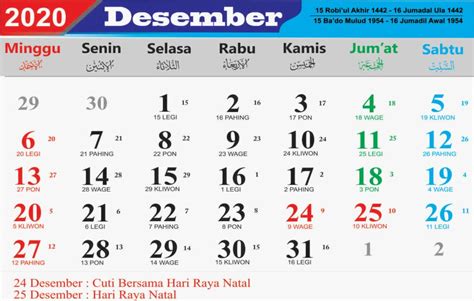 Kalender 2022 Lengkap Jawa Islam Kalender Nasional 1980 Lengkap