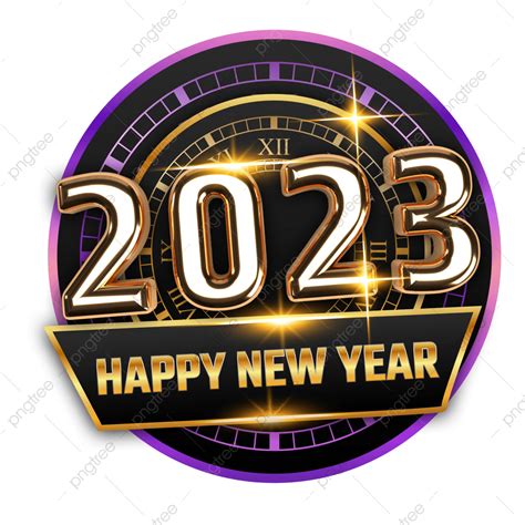 3d 2023 Feliz Año Nuevo Png Dibujos 3d 2023 Png Oro 3d 2023 2023 3d
