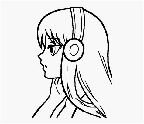 Anime Outline Anime Outline Drawing At Getdrawings Free