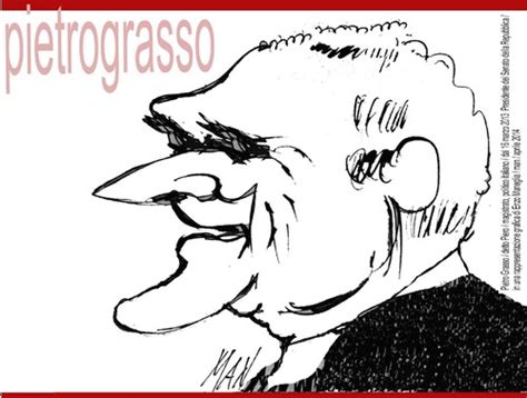 Pietro Grasso By Enzo Maneglia Man Famous People Cartoon Toonpool