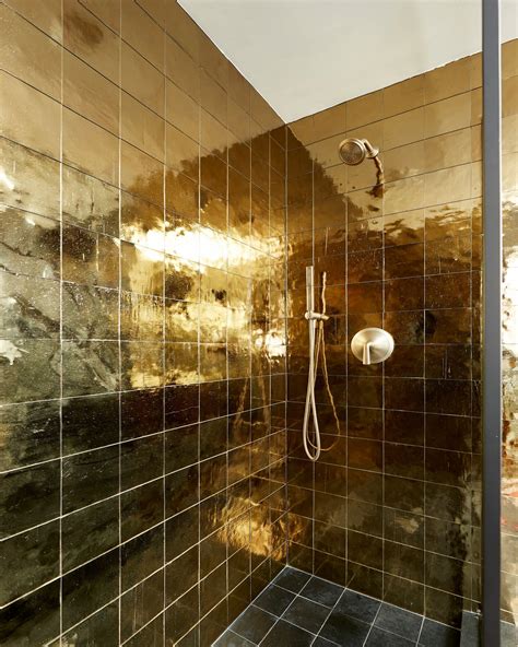 5 Easy Steps To Avant Garde Interiors Gold Tiles Bathroom Shower