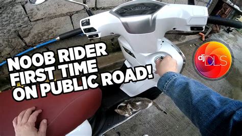 Noob Rider First Time On Public Road Kymco Like 150i Youtube