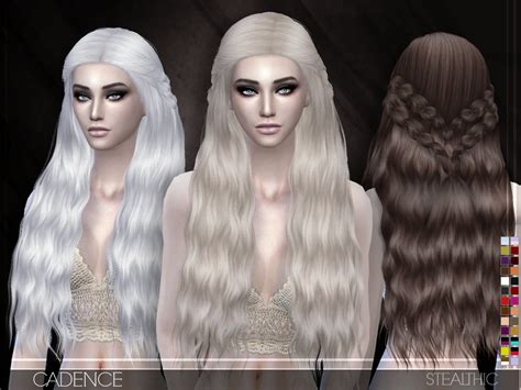 Sims 4 Hairs ~ Stealthic Cadence Hairstyle