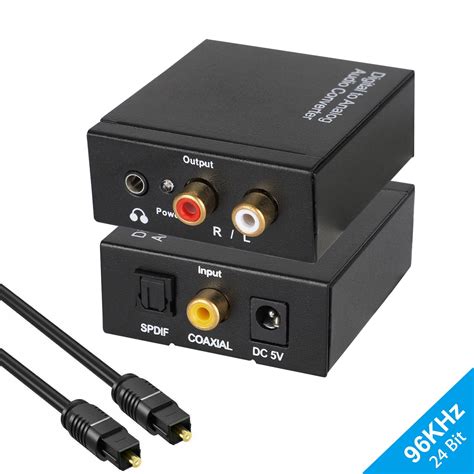 Digital To Analog Audio Converter Eeekit Khz Optical To Rca With Optical Coaxial Cable