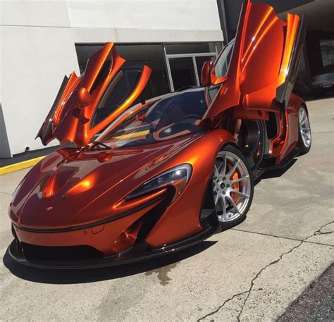 McLaren P Painted In Volcano Orange W Exposed Carbon Fiber Photo Taken By Motorcars Of