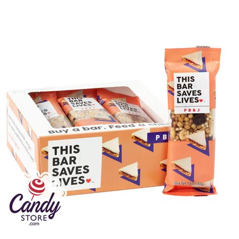 This Bar Saves Lives Peanut Butter And Jelly 1 4oz 12ct