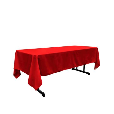 red 100 polyester rectangular tablecloth 60 x 108 ifabric
