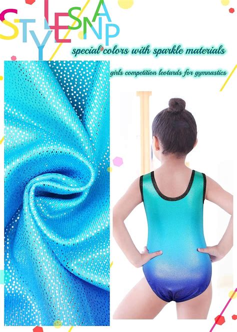 Buy Baohulu Gymnastics Leotard Girls Shiny Diamond Ballet Dance One Piece Outfit Online At