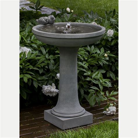 How to convert a bird bath into a fountain. Juliet Bird Bath Fountain Water Featrue | Kinsey Garden Decor