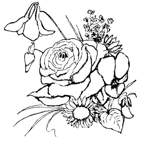 flower coloring pages coloring kids