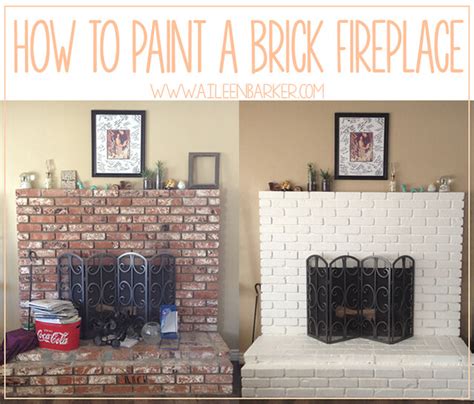 Be sure to also have a small paint brush on hand again i used a 3/4 inch roller and it took another hour or so to get the whole fireplace covered. How To Paint a Brick Fireplace | Flickr - Photo Sharing!