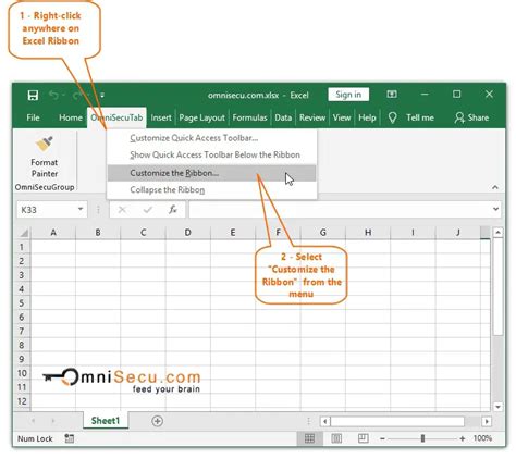 How To Change The Position Of Tab On Excel Ribbon