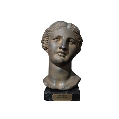 Aphrodite Statue Bust Head Greek Handmade Bronzed Sculpture Etsy