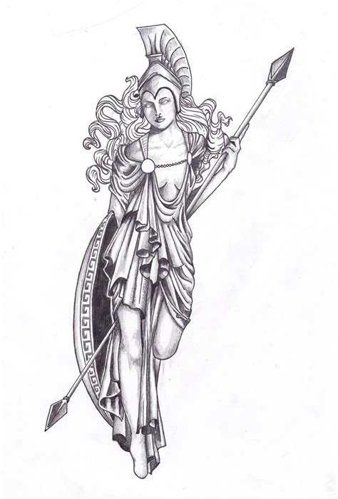 Athena Statue Tattoo Design For A Friend I Would Love To Have