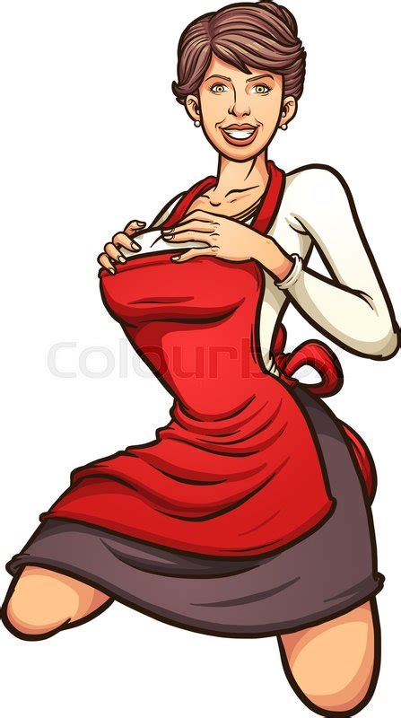 Sexy Housewife Pin Up Vector Clip Art Stock Vector Colourbox