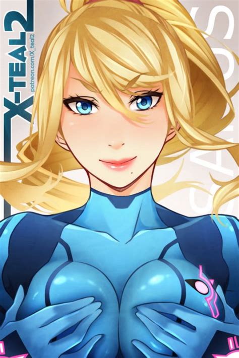 Samus Aran Zero Suit Metroid Series Artwork By X Teal2 Samus