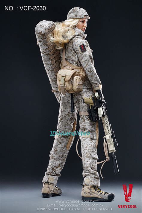 Verycool Vcf 2030 Camouflage Female Soldier Max 16 Scale Model In Box
