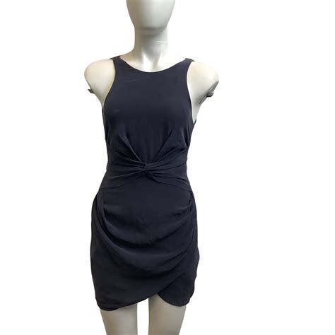 Zimmermann Womens Size 4 Silk Sleeveless Mini Dress Navy S