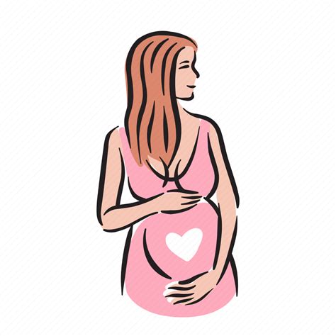Pregnancy Woman Maternity Pregnant Baby Belly Birth Icon