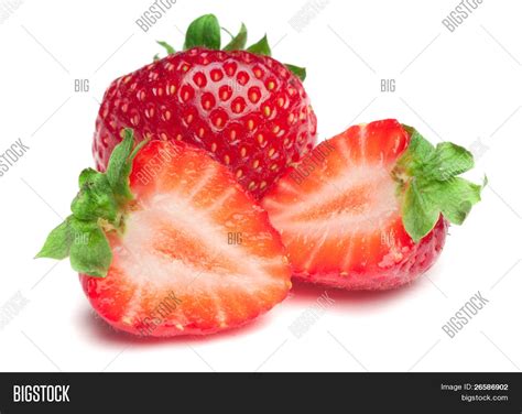 Isolated Strawberries Image And Photo Free Trial Bigstock