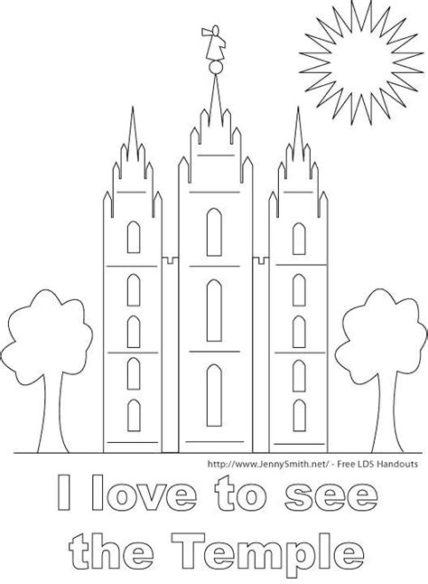 lds temple coloring pages coloring pages kids sunbeam lessons  temple coloring page  lds