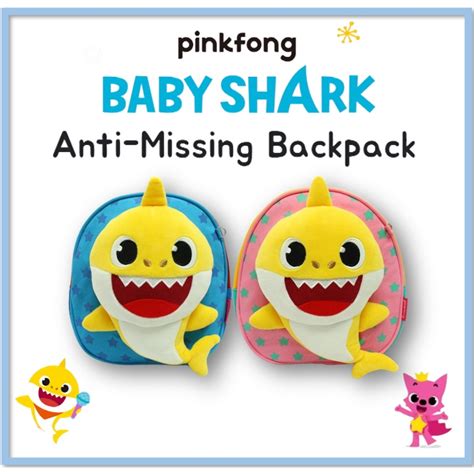 Pinkfong Baby Shark Doll Anti Missing Backpack Wp B66 Shopee Malaysia