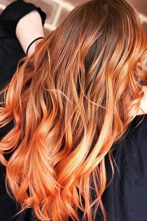 20 Blissful Orange Ombre Hair Ideas To Rock