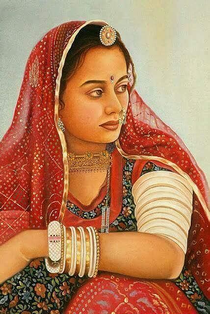 Rajasthani Lady Painting By Vishal Gurjar Pixels