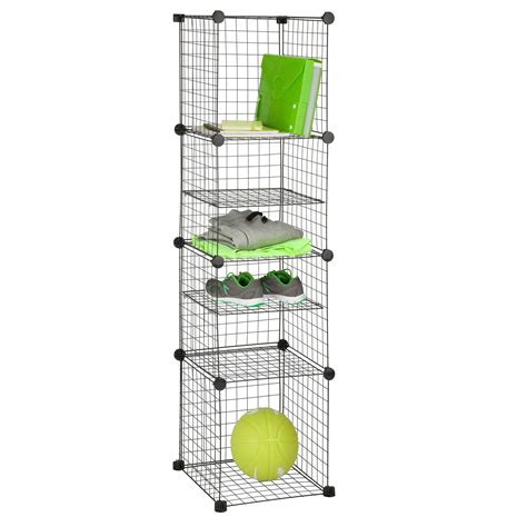 Grid Wire Modular Shelving And Storage Cubes Modular Shelving Cube