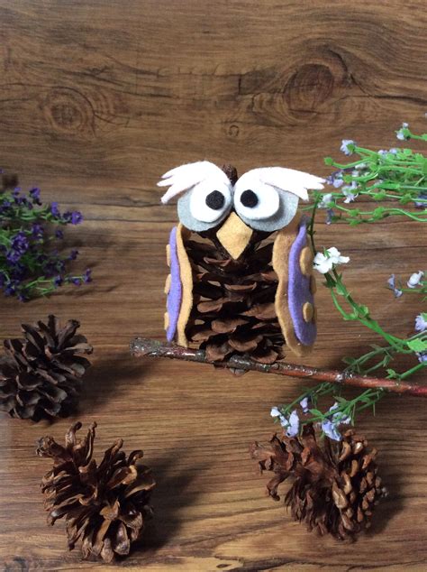 Diy Pine Cone Owl