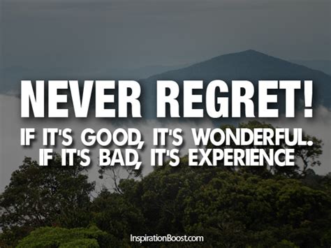 Never Regret Inspiration Boost