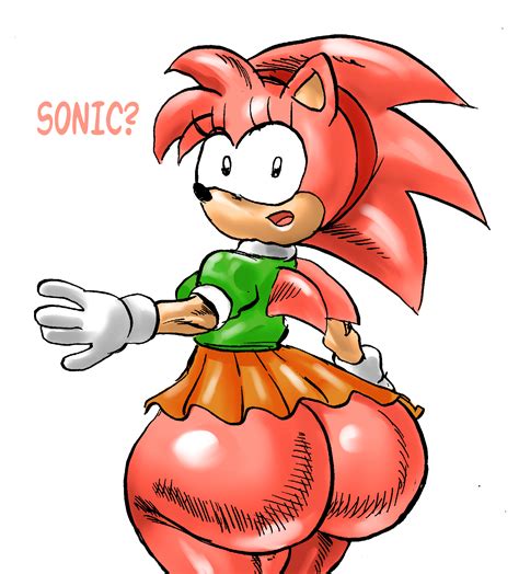Rule 34 Amy Rose Big Ass Bottom Heavy Classic Amy Rose Clothing Color