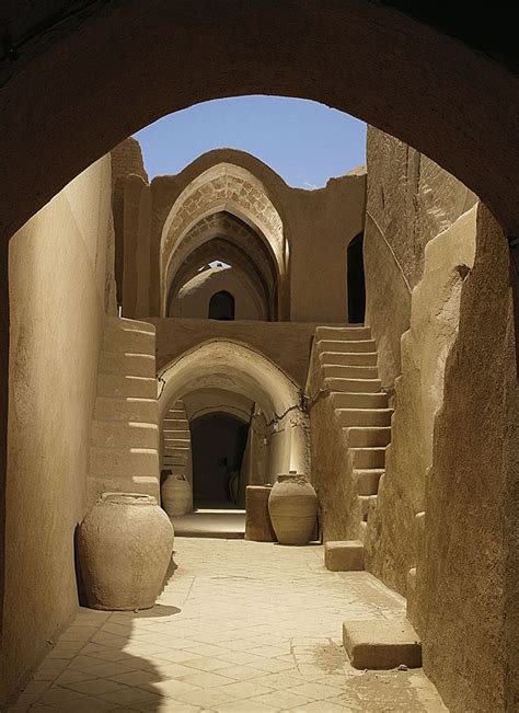 Yazd Iran Saryazd Citadel Inside Arquitectura