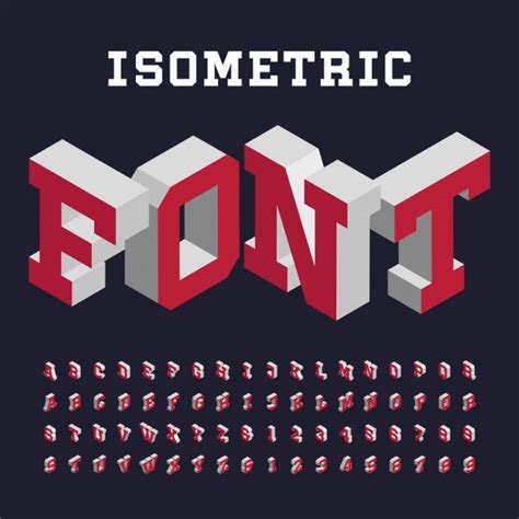 3d Isometric Alphabet Vector Font — Stock Vector © Epifantsev 83045258