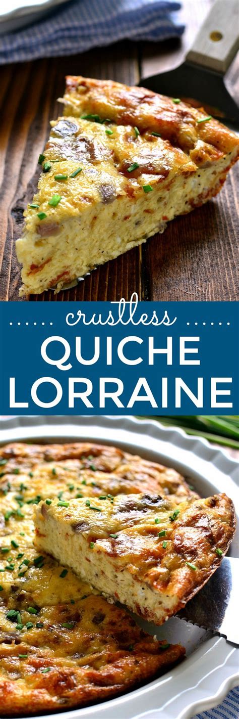 Crustless Quiche Lorraine Recipe Recipes Best Breakfast Recipes