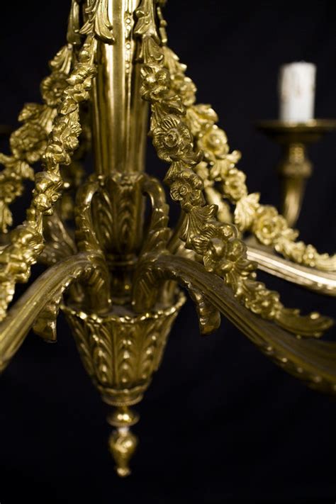 Antiques Atlas Gilt Brass Six Branch Chandelier