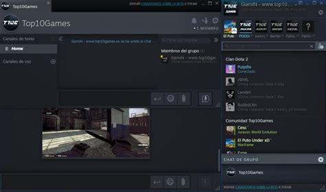 Así Es La Nueva Interfaz Y Chat De Steam Top10games