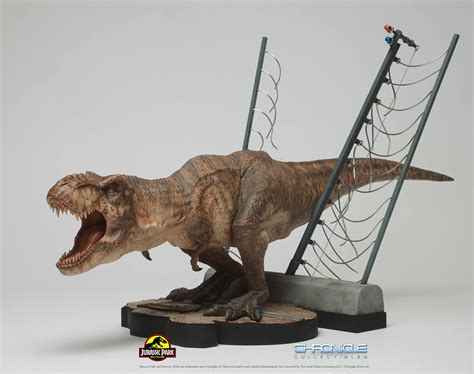 Jurassic Park T Rex Breakout Diorama By Chronicle Collectibles The