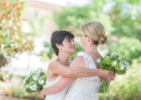 california green and white lesbian wedding equally wed modern lgbtq weddings equality