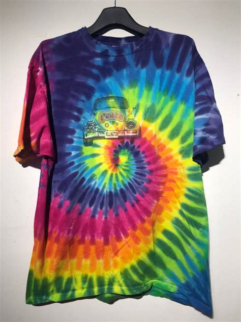 Vintage Vintage Tye Dye Tee Shirt With Peace Grailed