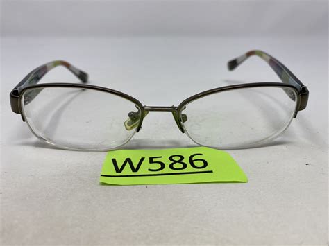 Coach Hc5004bettie 9025dark Silver 51 16 135 Half Rim Eyeglasses Frame W586 Ebay