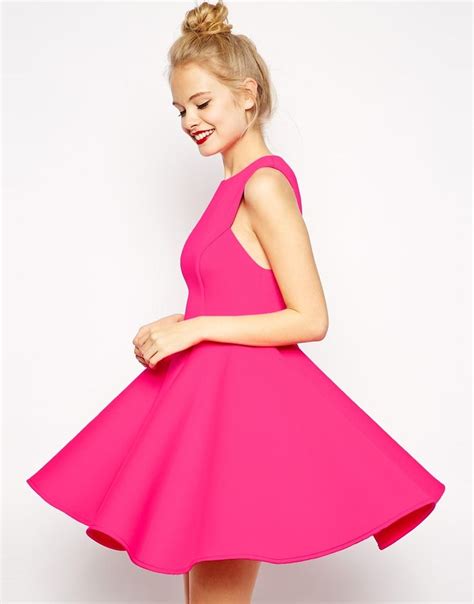 Image Result For Pink Flare Dress Modest Spring Dresses Fit And
