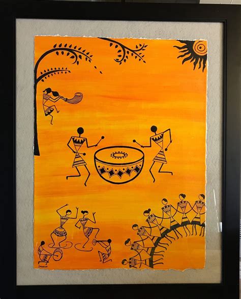 Make A Warli Art Integrated With Mathematics Artists