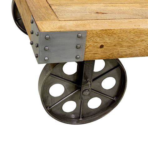 Industrial coffee table on wheels. Coffee Table on Wheels- Industrial Furniture - Quality ...