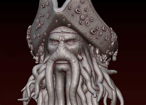 Davy Jones 3d Print Model By Alexkovalev