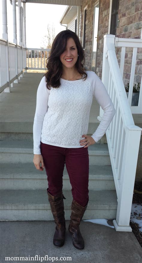 maroon cords real mom style november challenge mom outfits what i