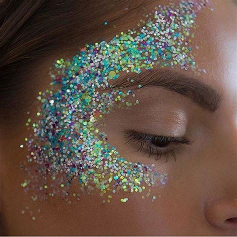 The 25 Best Glitter Face Makeup Ideas On Pinterest Sparkle Makeup Glitter Face Festival And