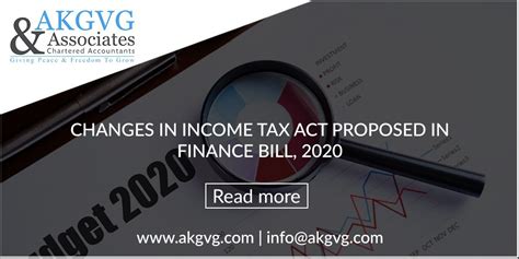 Changes In Income Tax Act Proposed In Finance Bill 2020